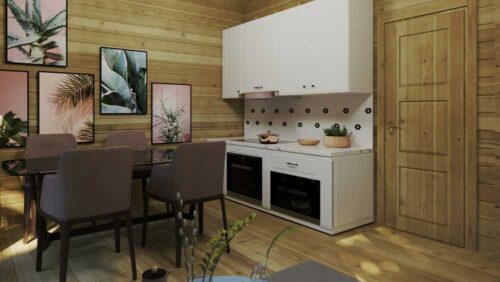 Loghouse Log cabin - LOFT-CABIN-A-interior