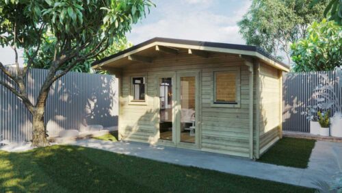Loghouse - GREYSTONES LOG CABIN 4m X 3m