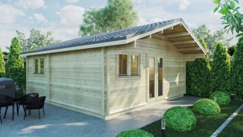 Loghouse log cabin - Two-Bed-Type-D