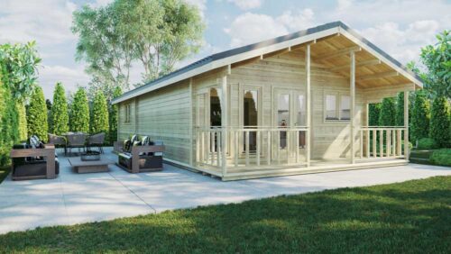 Loghouse log cabin - Two-Bed-Type-F