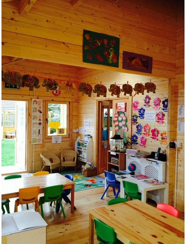 Beehive Pre-School Log Cabin Interior