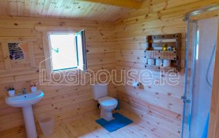 Three Bed Type A Log Cabin Toilet