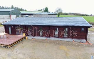 Four Bed Log Cabin Outside Side