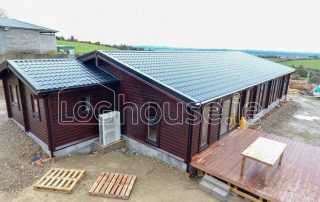Four Bed Log Cabin Outside Back