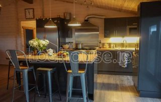 Four Bed Log Cabin Living Room 4