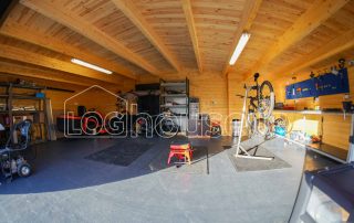 Garage Log Cabin Inside 2