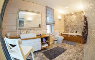 Glulam Log Cabin House Bathroom
