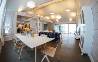 Glulam Log Cabin House Living Room Table