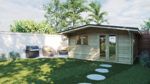 Loghouse - DUBLIN LOG CABIN 5m X 4m