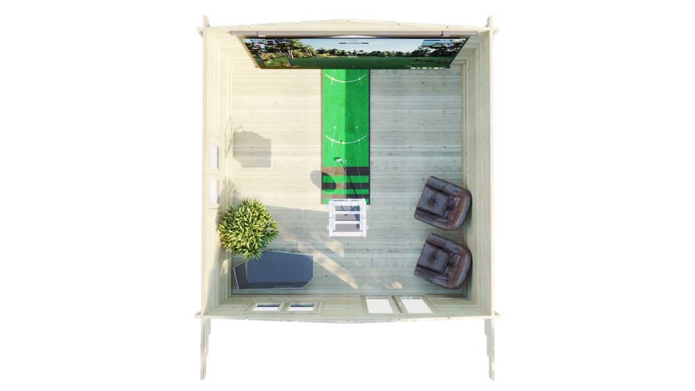 Loghouse - DUBLIN LOG CABIN 5m X 4m- TOP